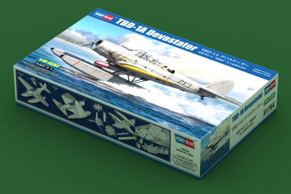 编号:81784 1/48 军用飞机系列 美国TBD-1A“蹂躏者”水上鱼雷攻击机