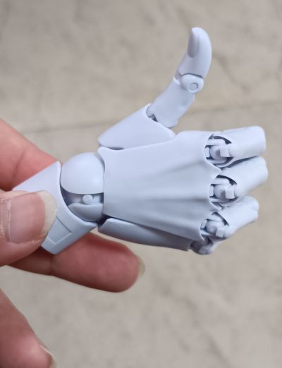 艺术参考工具 手部模型 男/右手 -灰色-