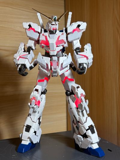 RG 1/144  高达基地专属商品 RX-0 独角兽高达（毁灭模式）TWC版（发光固态塑像）