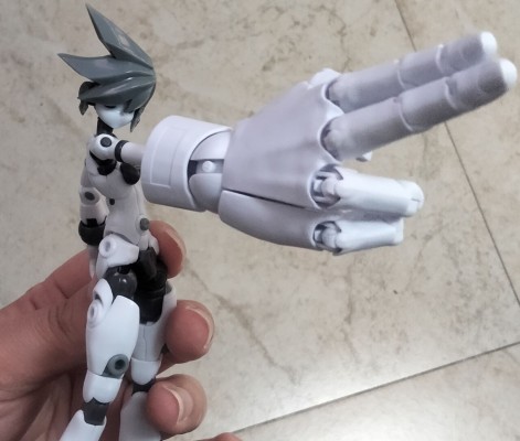 艺术参考工具 手部模型 男/右手 -灰色-