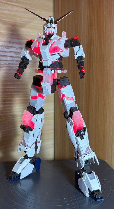 RG 1/144  高达基地专属商品 RX-0 独角兽高达（毁灭模式）TWC版（发光固态塑像）