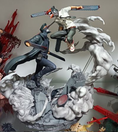 链锯人超级场景 链锯人 链锯人大战武士刀