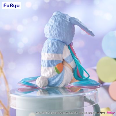 初音未来 压泡面人偶-兔耳睡衣蓝色款-