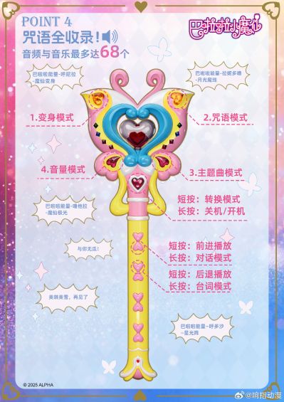 巴啦啦小魔仙 1:1收藏级道具系列 小蓝魔棒