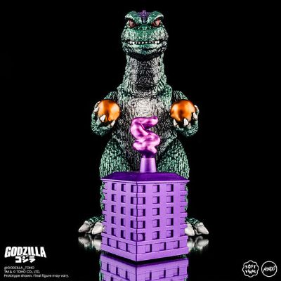 哥斯拉 与 黑多拉 软胶模型套装 油污变种