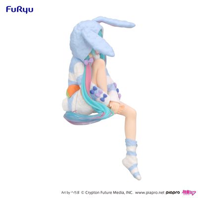 初音未来 压泡面人偶-兔耳睡衣蓝色款-