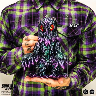 哥斯拉 与 黑多拉 软胶模型套装 油污变种