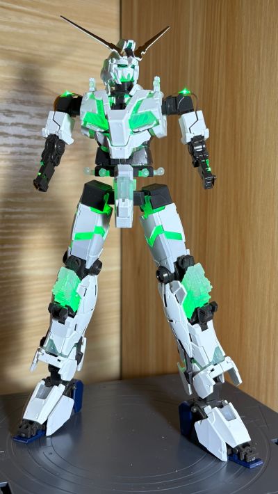 RG 1/144  高达基地专属商品 RX-0 独角兽高达（毁灭模式）TWC版（发光固态塑像）