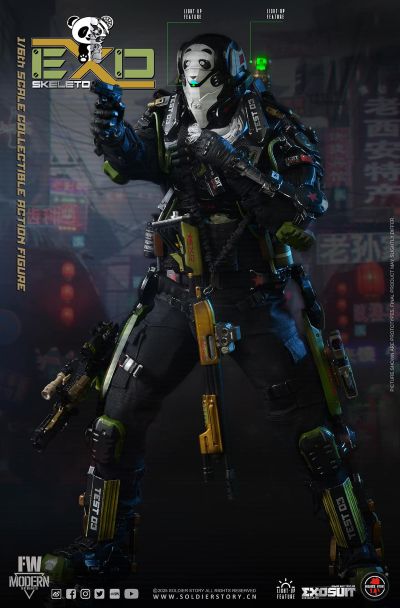 SS142 1/6 机械外骨骼装甲“试验型3号”“熊猫分队” 收藏可动人偶豪华版