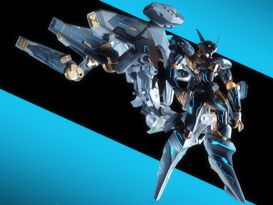 山口式转轮系列 No.120 杰夫提＆ベクターキャノン 『ANUBIS ZONE OF THE ENDERS』より