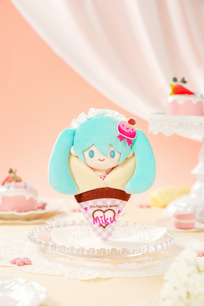 虚拟歌手系列01 初音未来 松软系列 可丽饼玩偶吊饰 A/B/C