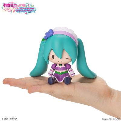 Fuwa Petit Q版玩偶 初音未来×时尚魔女拉芙与贝莉 闪亮紫色