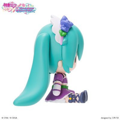 Fuwa Petit Q版玩偶 初音未来×时尚魔女拉芙与贝莉 闪亮紫色