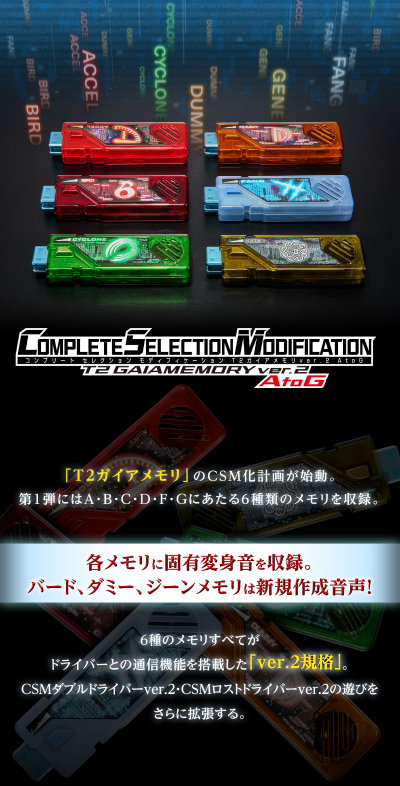 CSM  T2盖亚记忆体 2.0版本 A至G