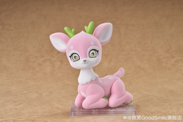 粘土人 鹿 草莓牛奶