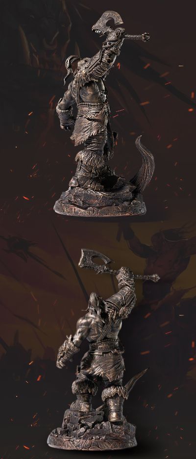 魔兽世界 格罗玛什 地狱咆哮 铜色雕像