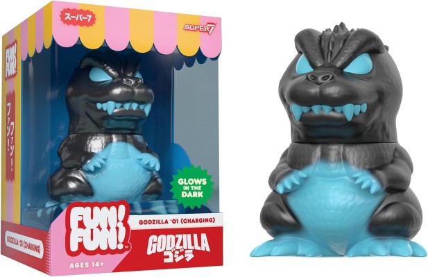 Super7 Toho Fun! Fun! - 哥斯拉 2001（充能）乙烯基可动人偶 - 5 英寸夜光可动人偶 -- 限量版 - 亚马逊独家发售