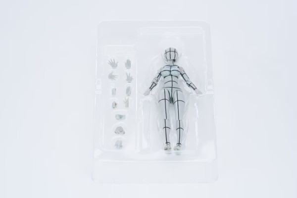 S.H.Figuarts 女性素体 -矢吹健太朗- 联名款 描线素体 (灰色)