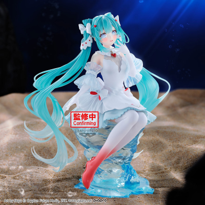 初音未来 BANPRESTO EVOLVE 水晶藏品-裸海蝶/冰海天使-珍藏人偶