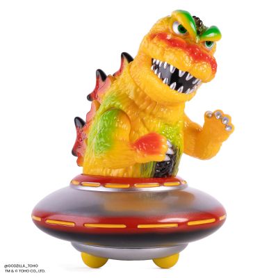 哥斯拉 UFO 软胶人偶 - 宇宙人入侵复古版 3D 复古独家 Mondo Sofubi