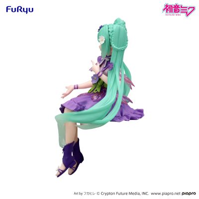 初音未来 压泡面人偶 花仙子系列—紫色波斯菊仙子—