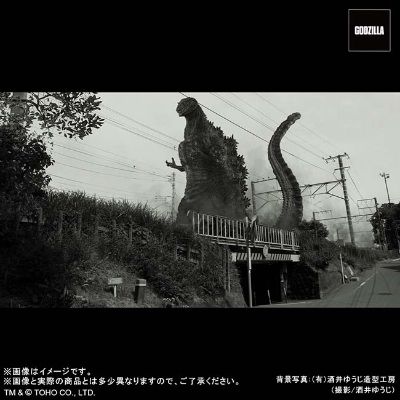 东宝30厘米系列 酒井祐司造型杰作 哥斯拉（2016）黑白版 哥斯拉商城限定版