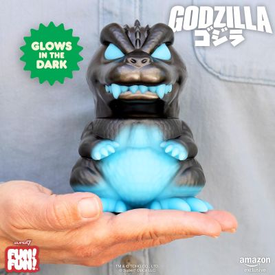 Super7 Toho Fun! Fun! - 哥斯拉 2001（充能）乙烯基可动人偶 - 5 英寸夜光可动人偶 -- 限量版 - 亚马逊独家发售