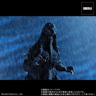 东宝30厘米系列 酒井裕司造型杰作 哥斯拉（2002）暴风雨中的攻防