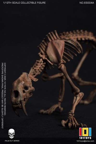 NO.ES004A 掌上精灵系列 剑齿虎骷髅骨架素体 原色版