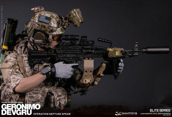NO.78107 海军特种作战发展大队 -海神之矛行动 “杰罗尼莫”MK46 MOD1 机枪手
