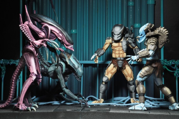 NECA 异形大战铁血战士 街机版 蜘网异形 可动人偶