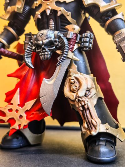 战锤40000 混沌星际战士 黑色军团 装备爆矢枪和动力槌的神选勇士