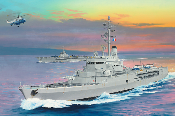编号：05636 1/350 世界战舰系列 法国海军贞德号直升机母舰1964