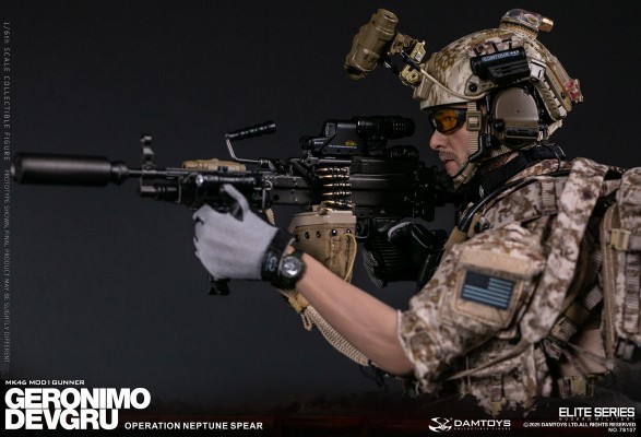 NO.78107 海军特种作战发展大队 -海神之矛行动 “杰罗尼莫”MK46 MOD1 机枪手