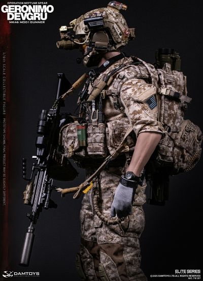 NO.78107 海军特种作战发展大队 -海神之矛行动 “杰罗尼莫”MK46 MOD1 机枪手
