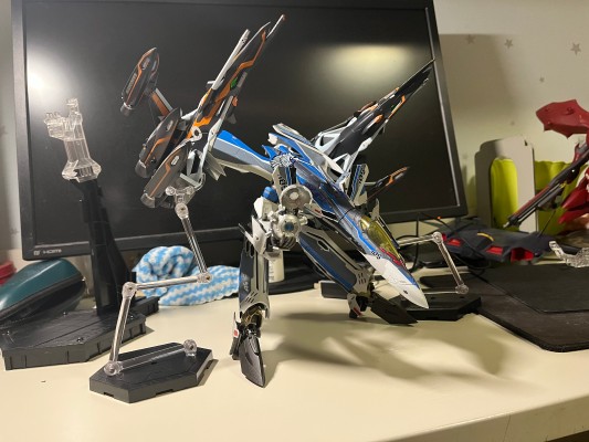 DX超合金 超时空要塞DELTA 绝对LIVE VF-31AX 卡伊洛斯进阶型（疾风机） 超级幽灵配件包