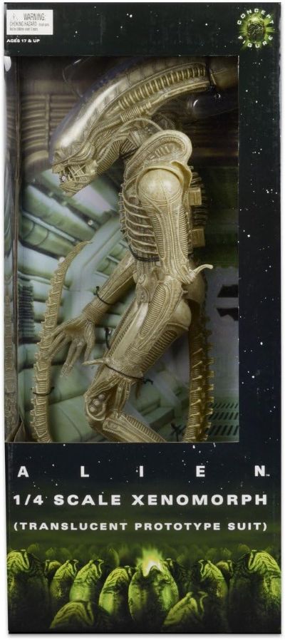 NECA 异形 1/4 比例半透明概念原型套装 动作人偶