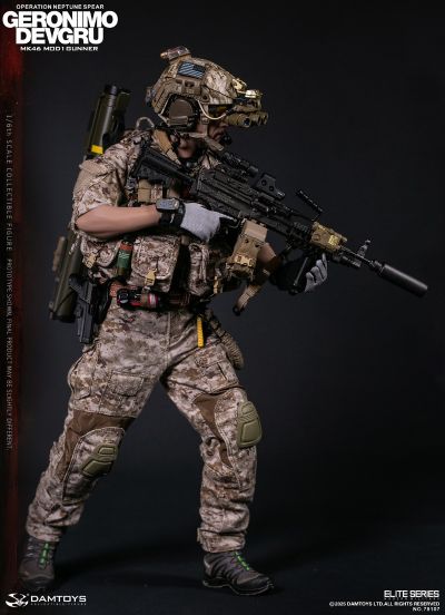 NO.78107 海军特种作战发展大队 -海神之矛行动 “杰罗尼莫”MK46 MOD1 机枪手