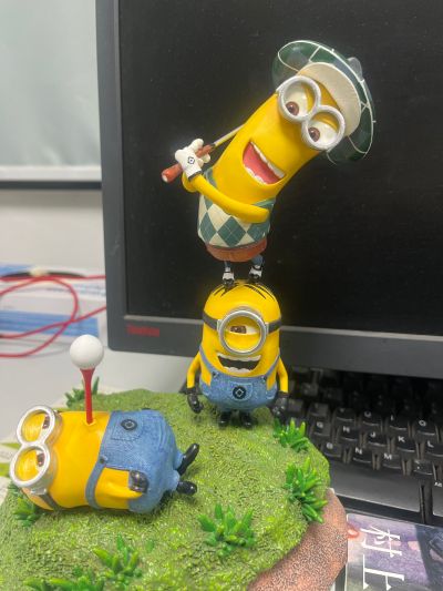 首要收藏手办 神偷奶爸2 小黄人高尔夫