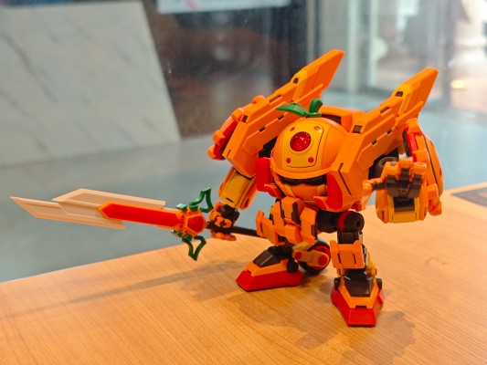 果宝特攻拼装机甲系列模型 香橙战宝