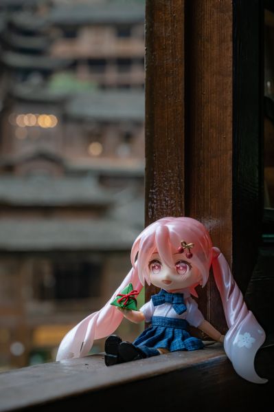 粘土娃 服装套组 制服外套:女孩（藏青色/粉红色）