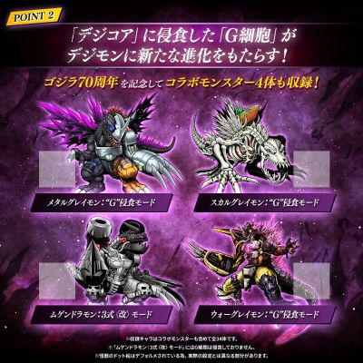 数码宝贝COLOR 哥斯拉70周年纪念版 战斗暴龙兽：
