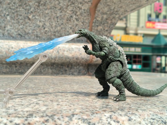 S.H.MonsterArts 哥斯拉大战戴斯特洛伊亚 二代哥斯拉 特别配色