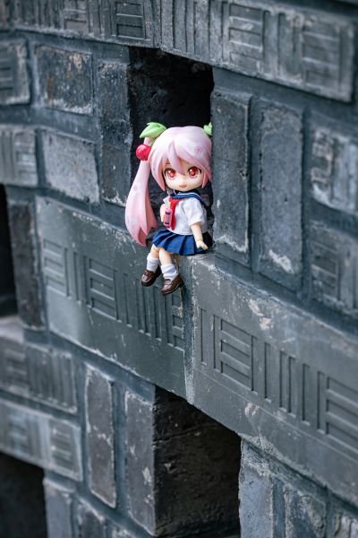 粘土娃 服装套组 制服外套:女孩（藏青色/粉红色）