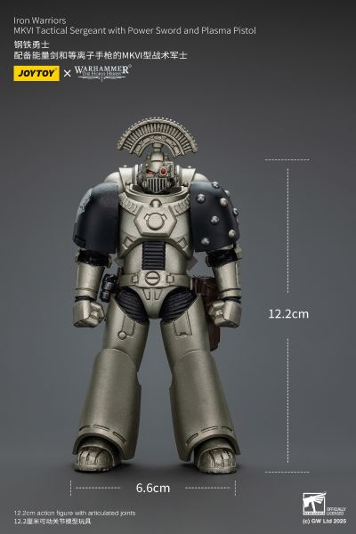 战锤：荷鲁斯之乱 钢铁勇士 配备能量剑和等离子手枪的MKVI型战术军士