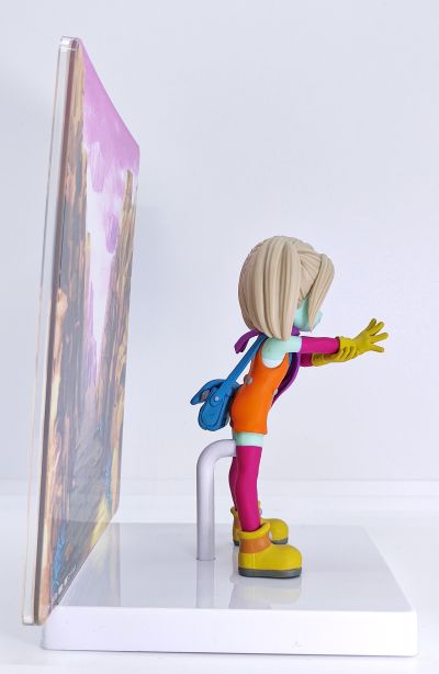 龙珠大魔  帕吉 附带背景板的珍藏人偶