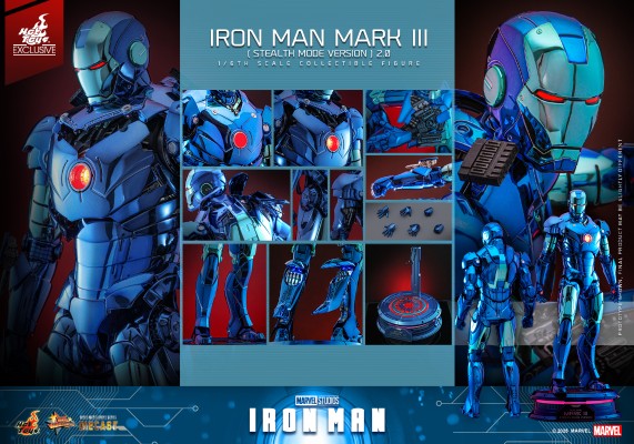 《钢铁侠》钢铁侠Mark3(潜行版)2.0 1:6比例合金珍藏人偶