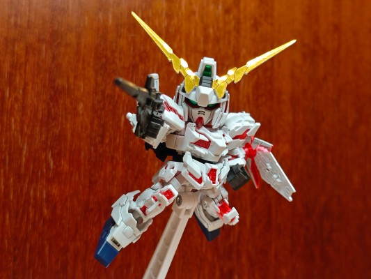 SD高达Cross Silhouette 机动战士高达UC RX-0独角兽高达 毁灭模式 