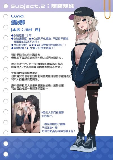 ツリサス老师的几个男娘设定图