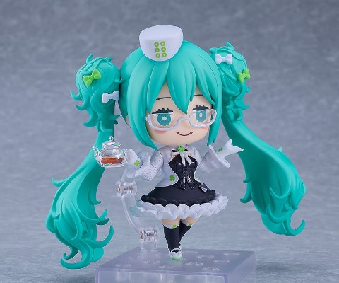 良笑赏 初音未来 2025 Autumn  最终大奖 粘土人#2775-b 初音未来 眼镜×咖啡厅 异色版